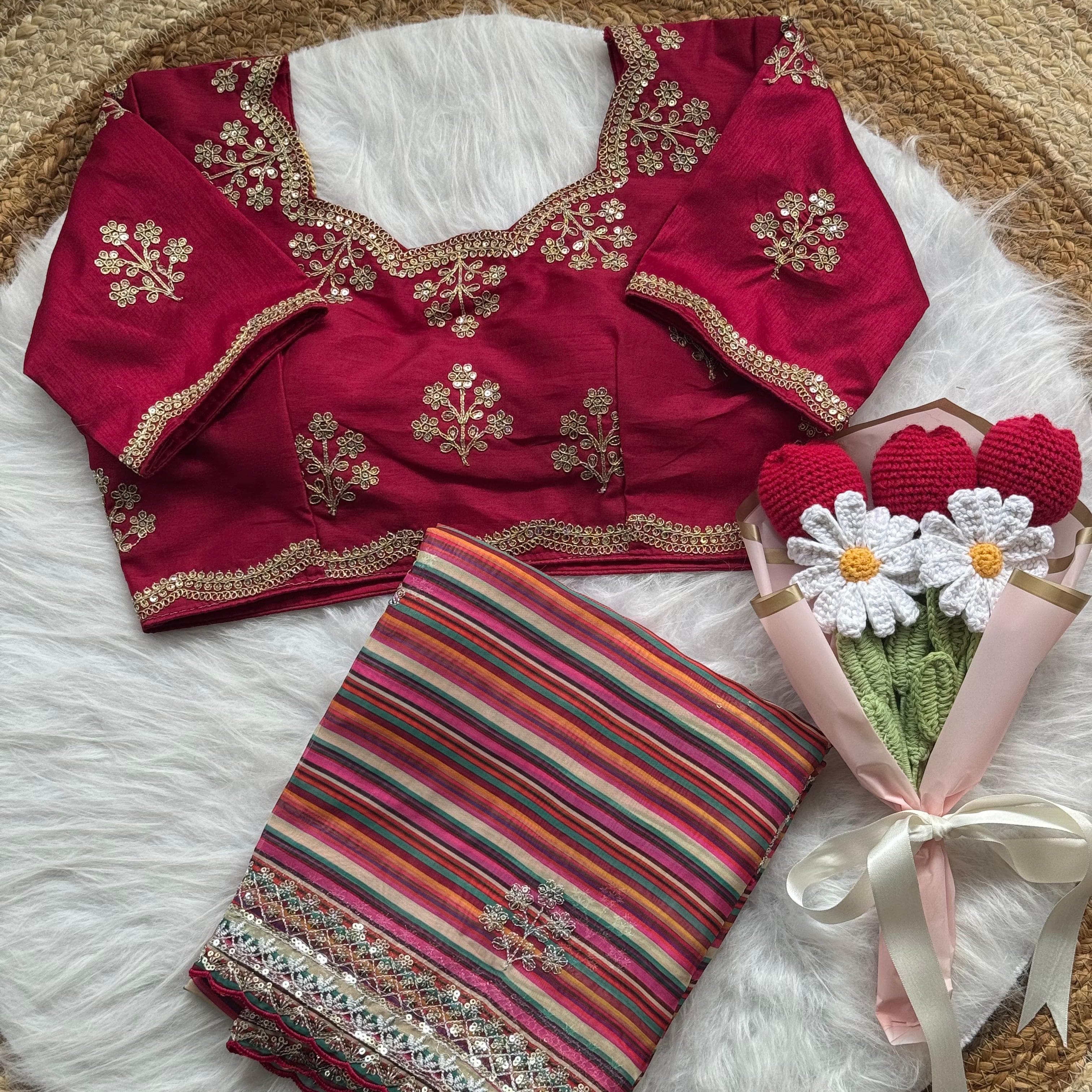 Mira Soft Organza Silk Saree