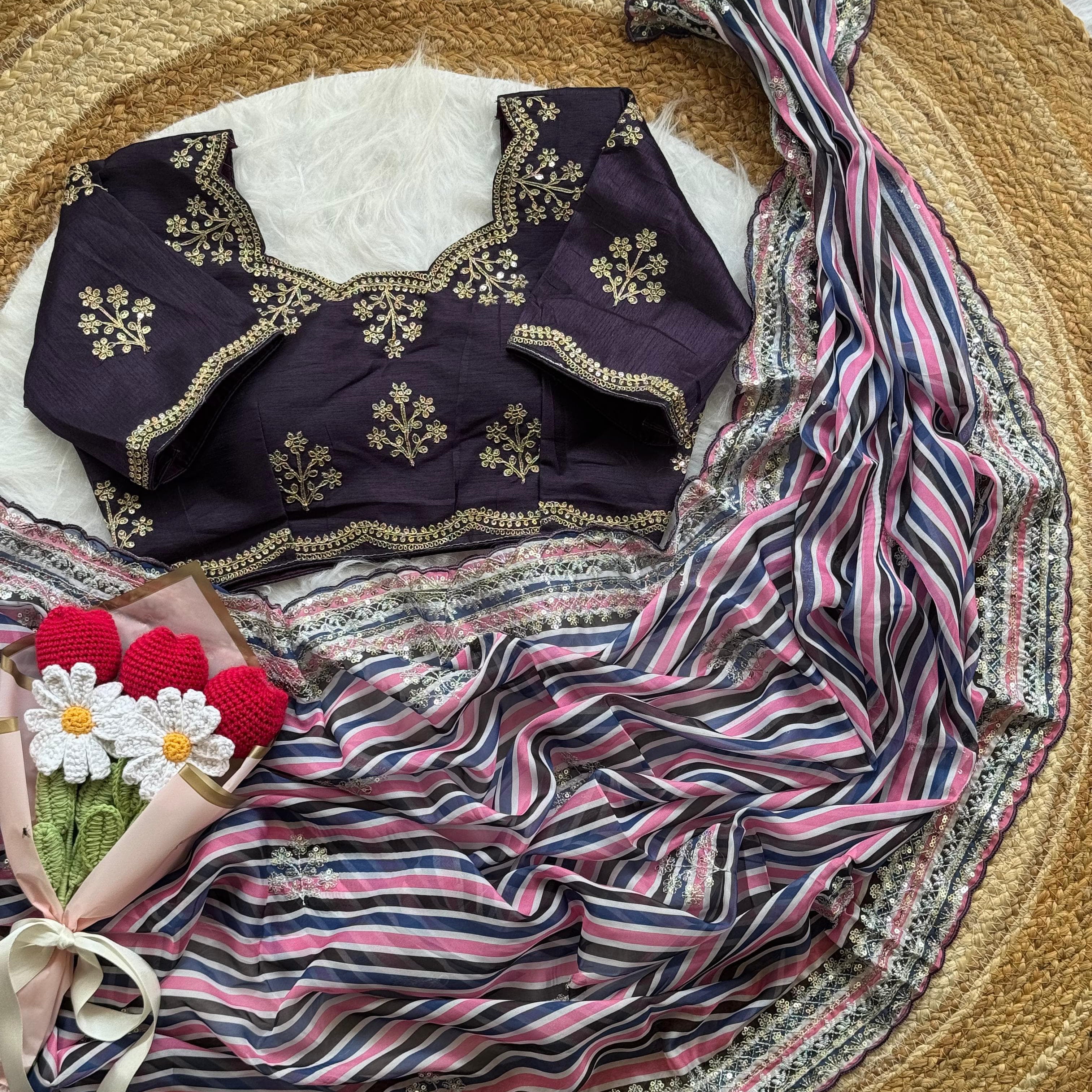 Mira Soft Organza Silk Saree