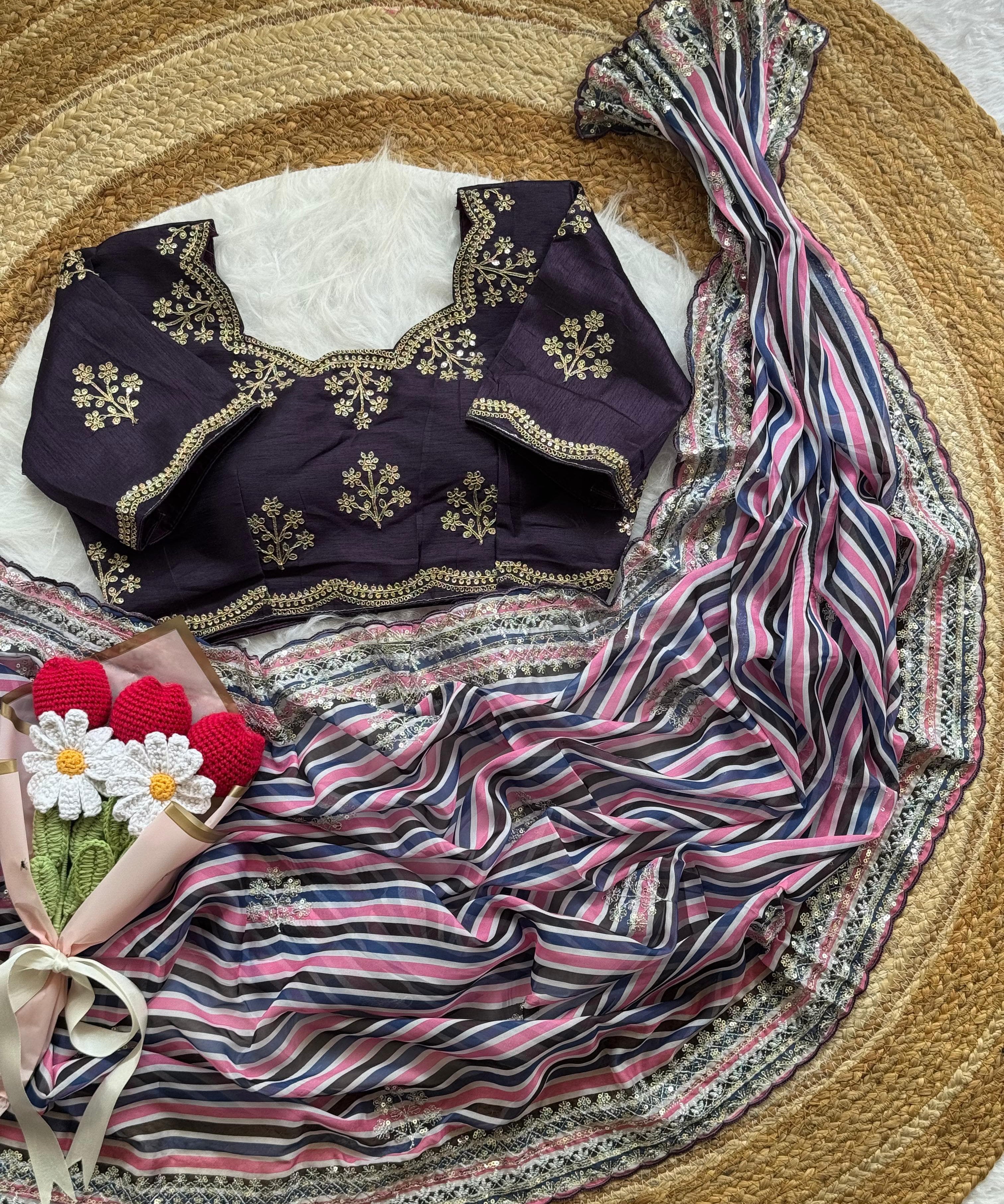 Mira Soft Organza Silk Saree