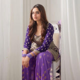 Exclusive Roman Silk Anarkali Gown