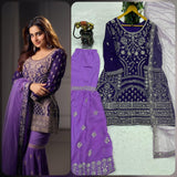 Exclusive Roman Silk Anarkali Gown