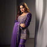 Exclusive Roman Silk Anarkali Gown