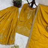 Designer Embroidered Top Plazzo