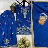 Designer Embroidered Top Plazzo