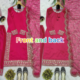 Pink Designer Long Pakistani Suit