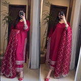 Pink Designer Long Pakistani Suit