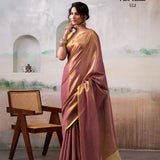 Anvika Pure Handloom Tissue Saree