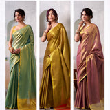 Anvika Pure Handloom Tissue Saree