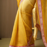 Embroidered Gotta Patti Chiffon Saree
