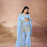 Seagreen Beautiful Top Sharara