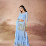 Seagreen Beautiful Top Sharara