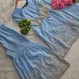 Seagreen Beautiful Top Sharara