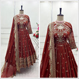 Designer Faux Georgette Anarkali Gown