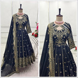 Designer Faux Georgette Anarkali Gown
