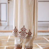 Beautiful White South Cotton Suit
