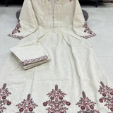 Beautiful White South Cotton Suit