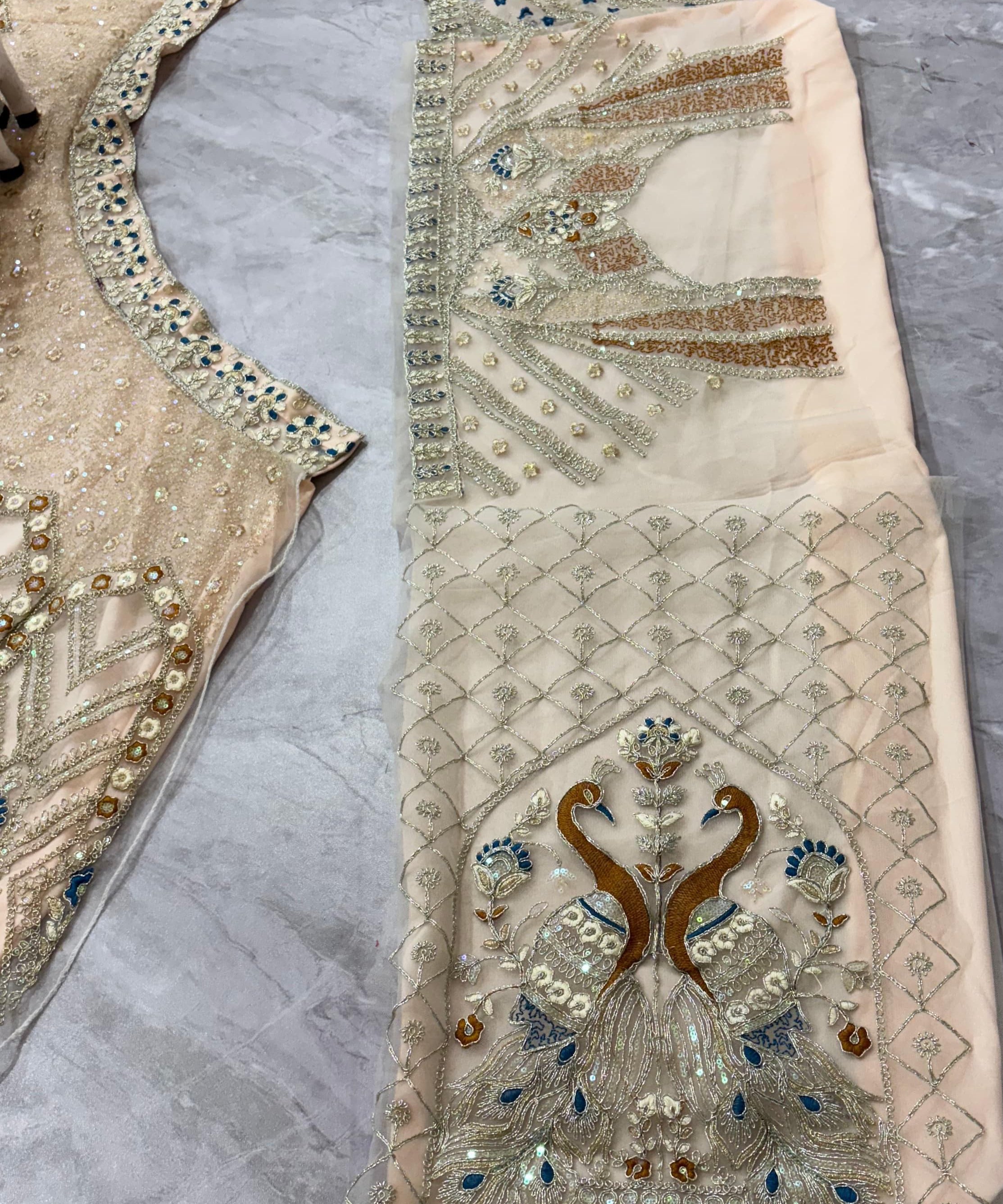 Premium Embroidered Net Lehenga