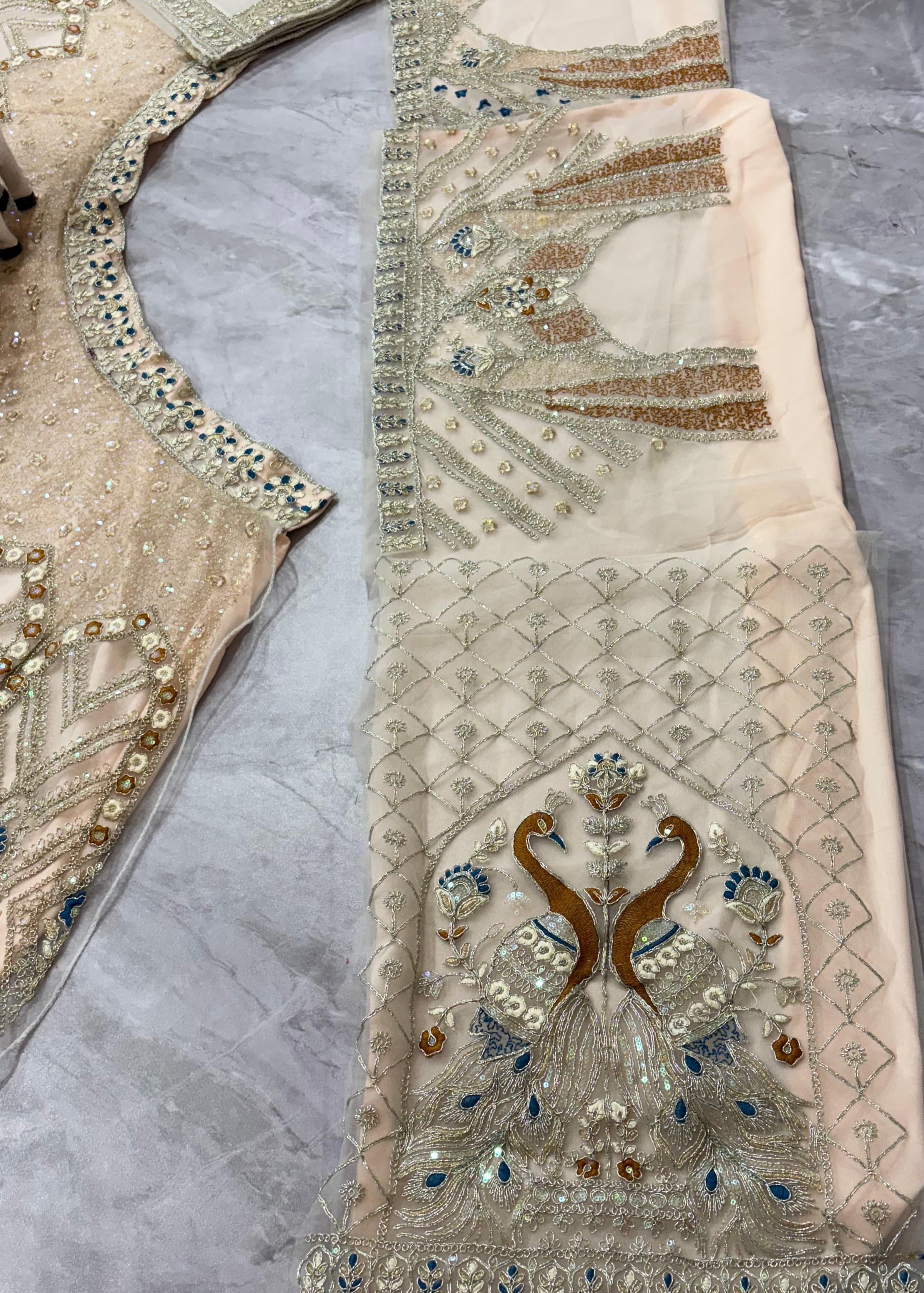 Premium Embroidered Net Lehenga