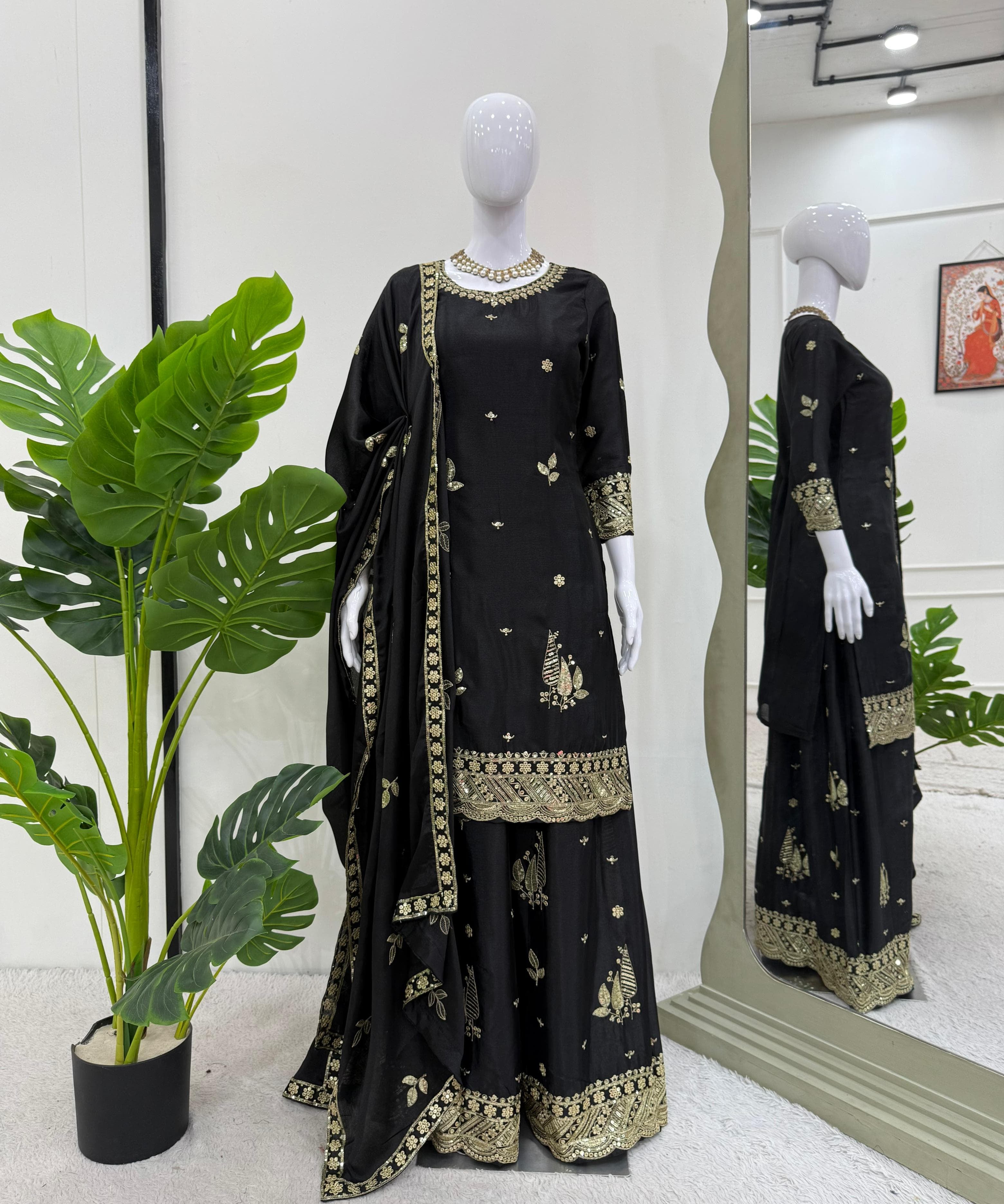 Attractive Beautiful Straight Suit