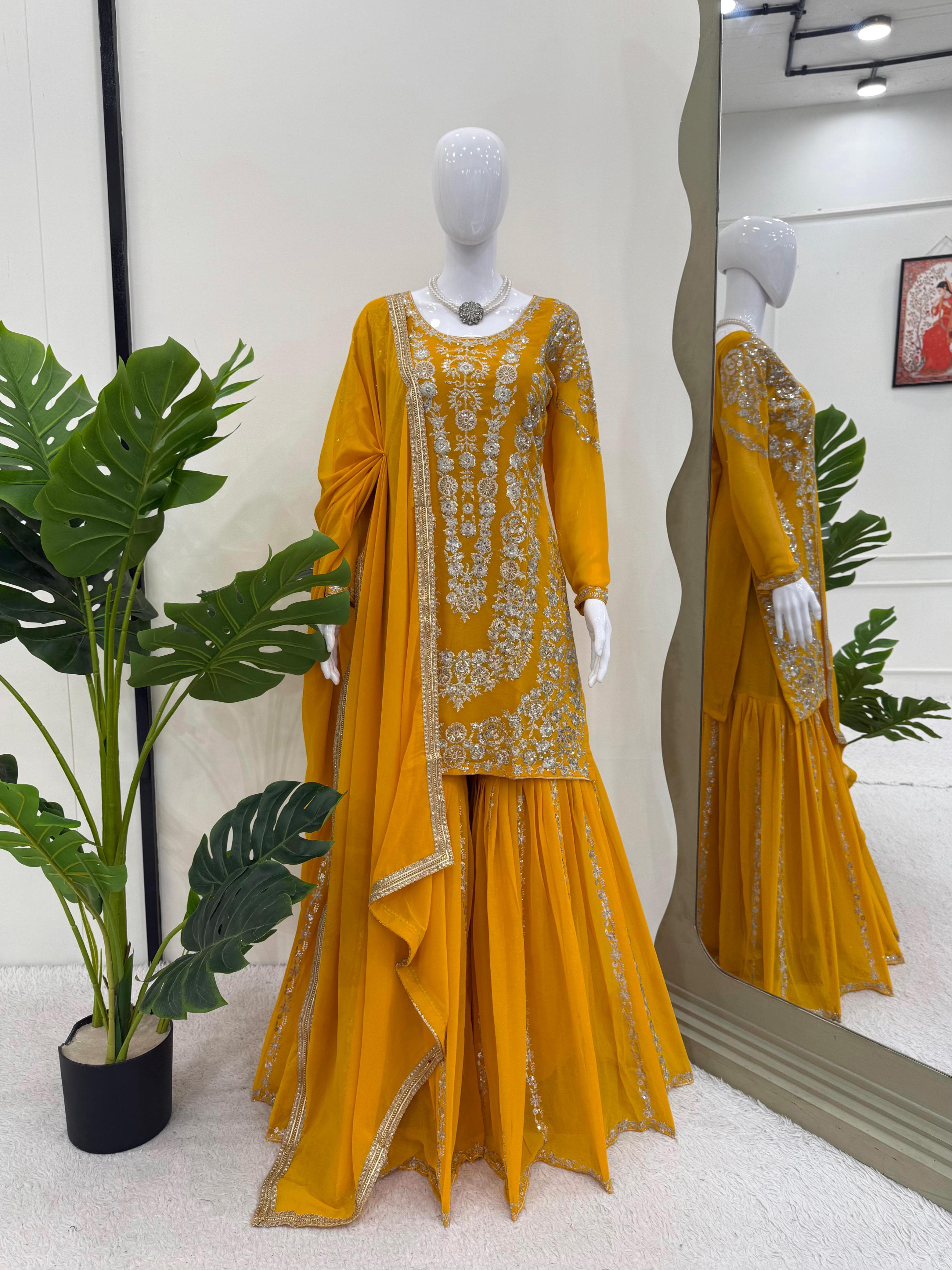 Luxury Pakistani Suit Sharara