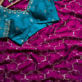 Designer Wine Jimmy Choo Saree