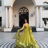 Attractive Kediya Style Shrug Suit