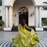 Attractive Kediya Style Shrug Suit