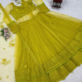 Attractive Kediya Style Shrug Suit
