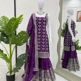 Violet Hanshika Georgette Suit