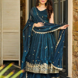 Elegant Heavy Embroidered Gown