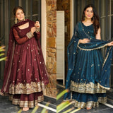 Elegant Heavy Embroidered Gown