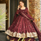 Elegant Heavy Embroidered Gown