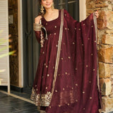 Elegant Heavy Embroidered Gown