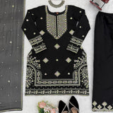 Black Luxury Pakistani Suit