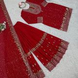 Stunning Georgette Top Sharara