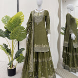 Stunning Georgette Top Sharara