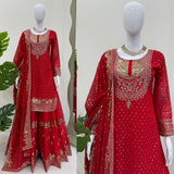 Stunning Georgette Top Sharara