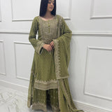 Stunning Georgette Top Sharara