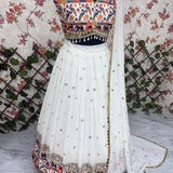 Traditional Navratri Georgette Lehenga