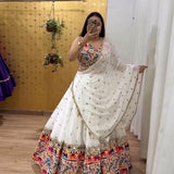 Traditional Navratri Georgette Lehenga