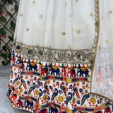 Traditional Navratri Georgette Lehenga