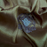 Premium Golden Zarkan Diamond Saree