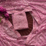 Pink Bollywood Sequence Saree