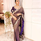 Festive Brown Silk Saree