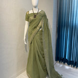 Beautiful Soft Linen Cotton Saree