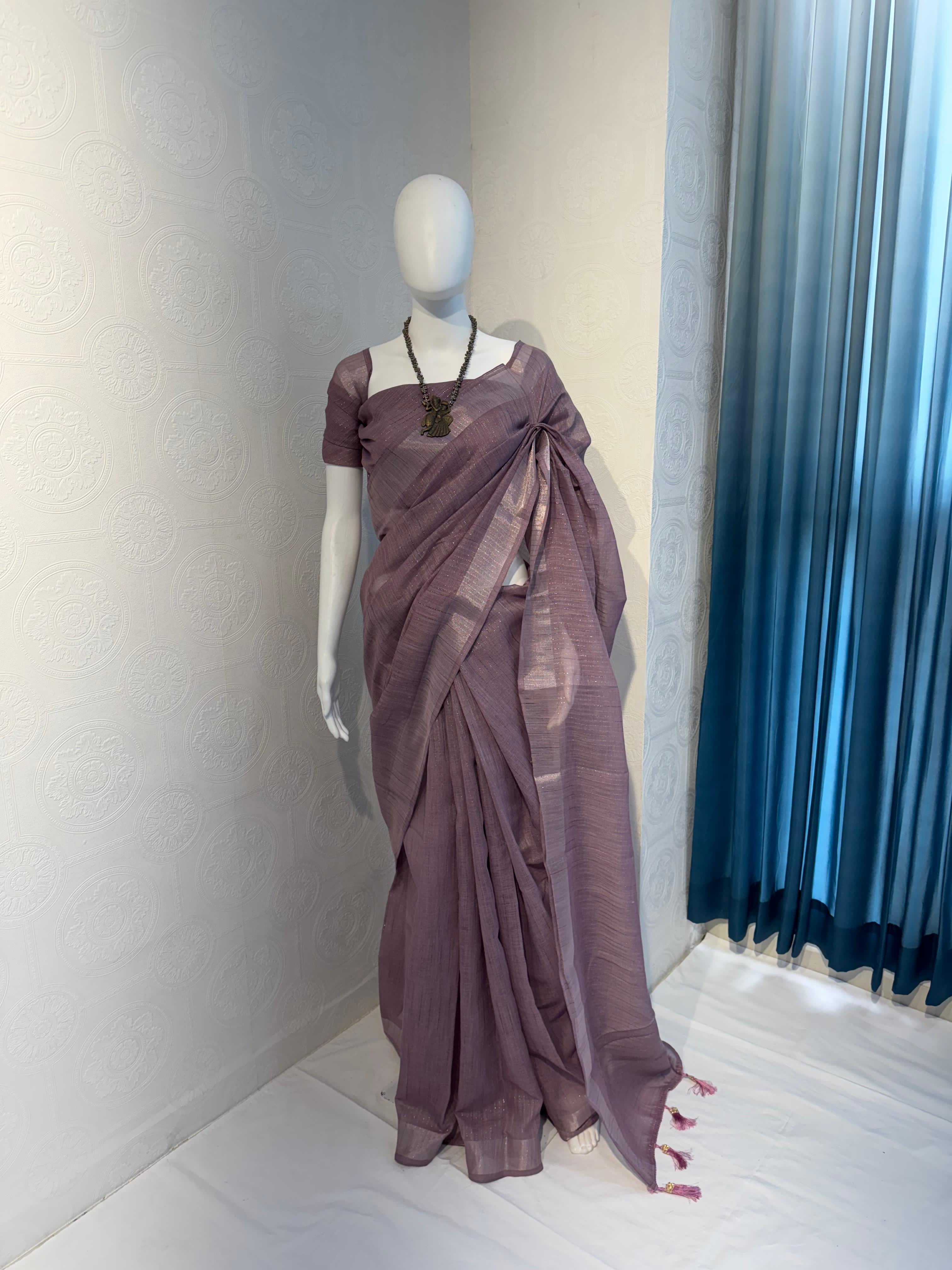 Beautiful Soft Linen Cotton Saree