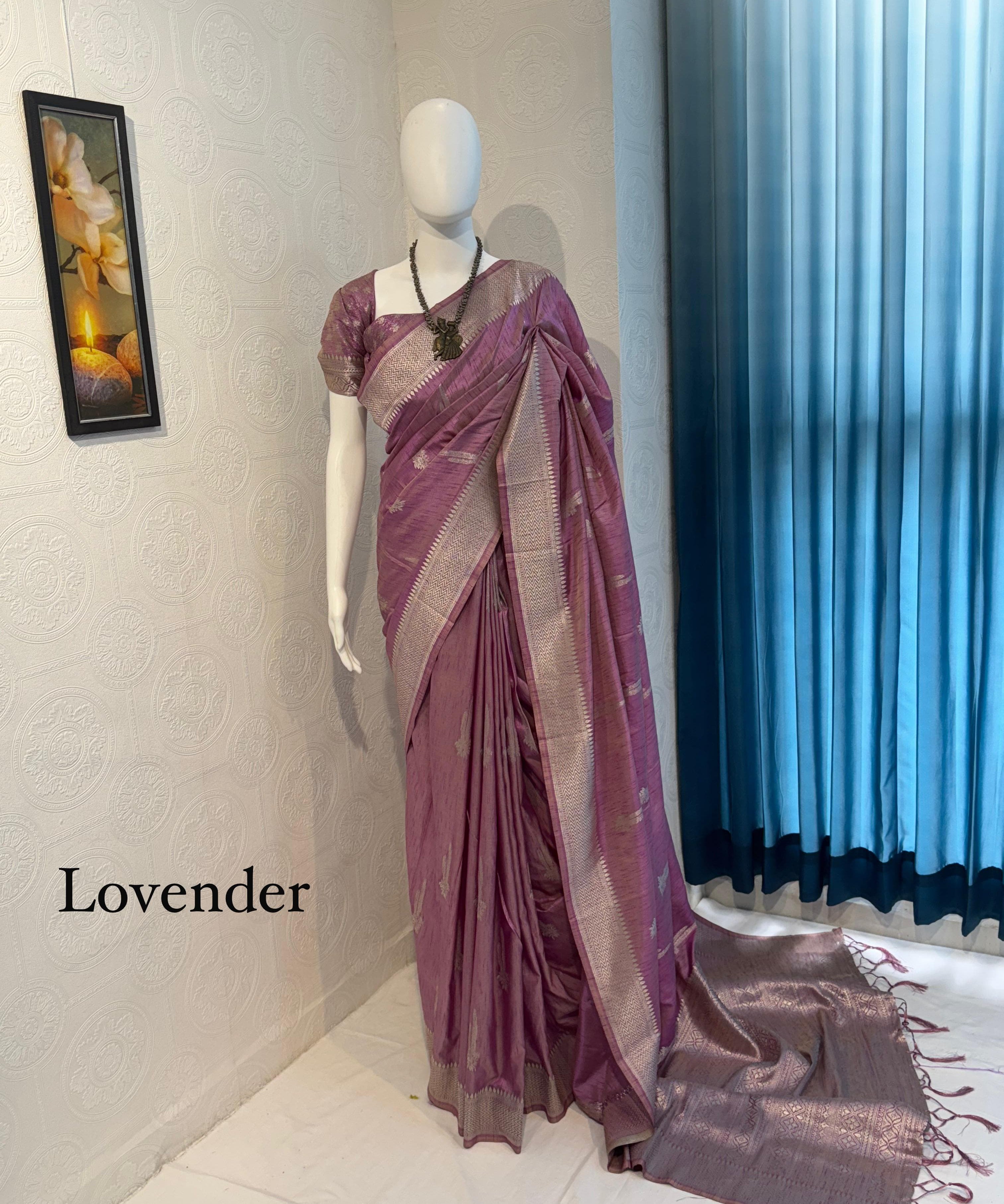 Soft Banarasi Tussar Silk Saree