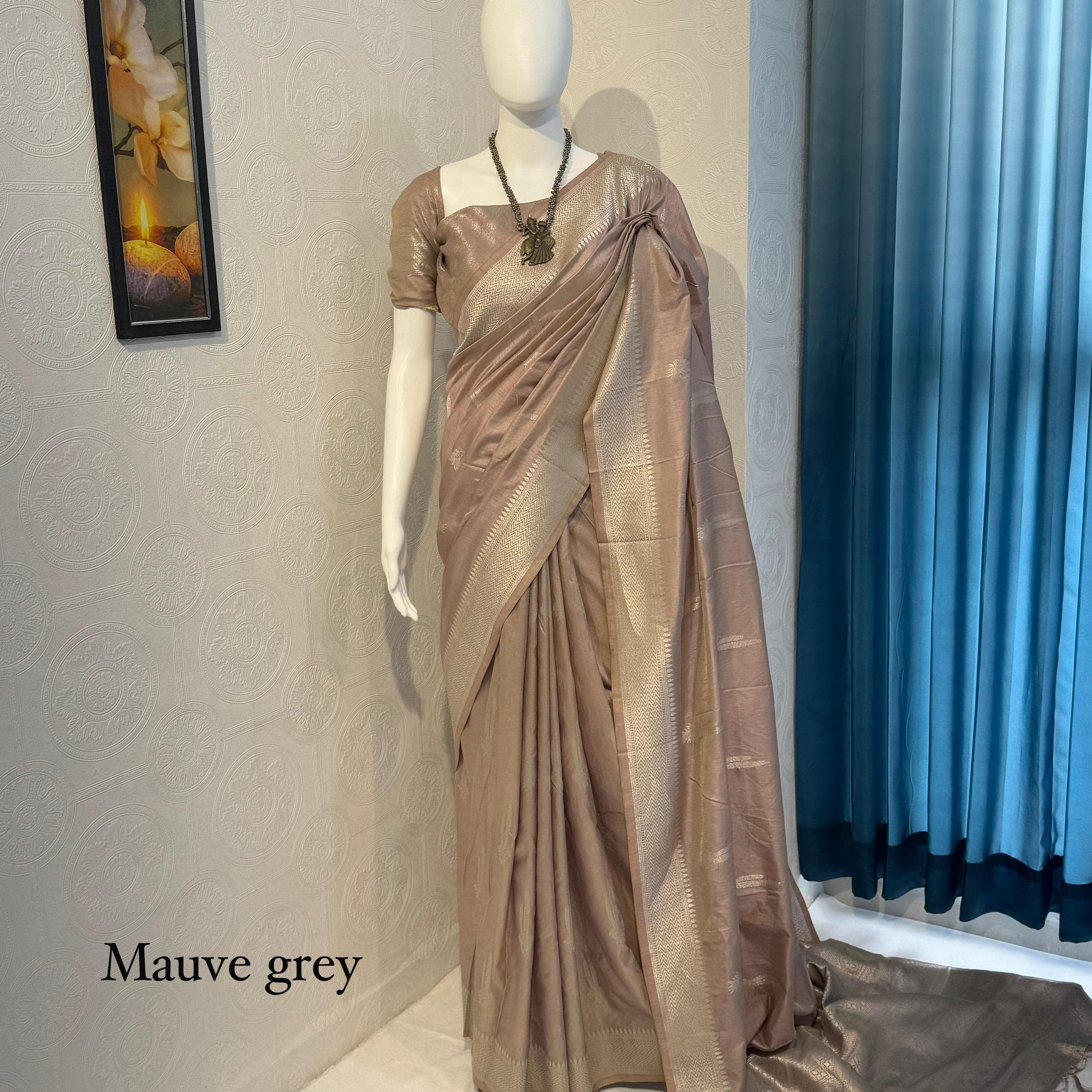 Soft Banarasi Tussar Silk Saree