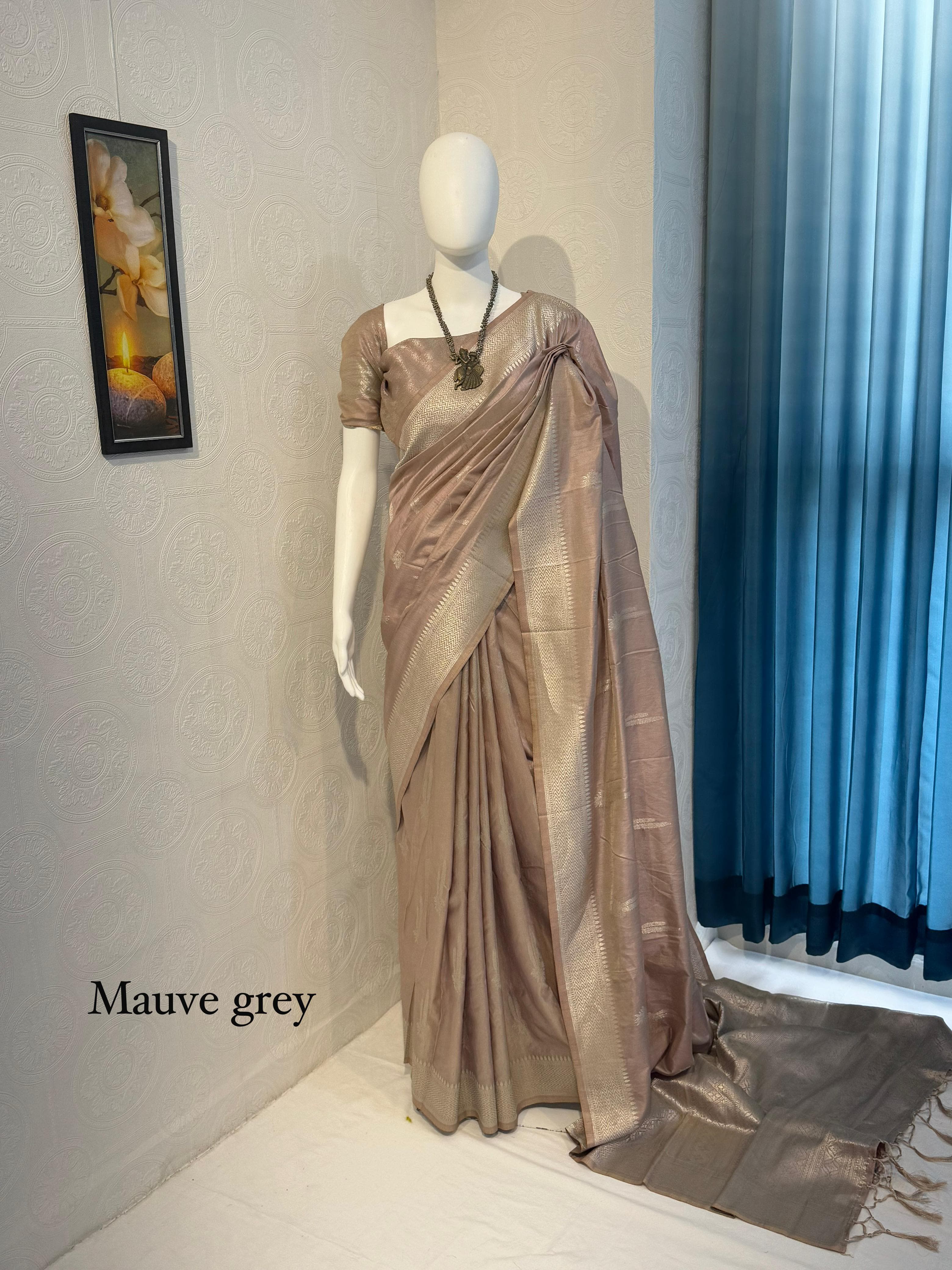 Soft Banarasi Tussar Silk Saree