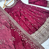 Fancy Vichitra Silk Suit Set